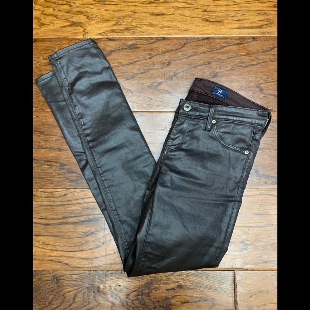 Ag Adriano goldschmied coated the legging ankle jeans